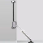 HETTICH Klappenhalter Klassik D mit Lager L 258 D Stahl vernickelt ( 8000608947 )