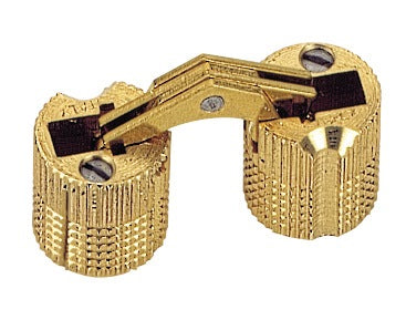 HETTICH 14 mm satin-brushed brass single-bore cylinder hinge ( 3000272092 )