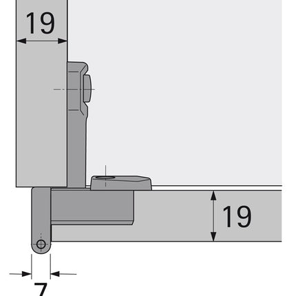 HETTICH basic hinge Selekta Pro 2000 230 ° projecting, semi-projecting ( 8000609907 )