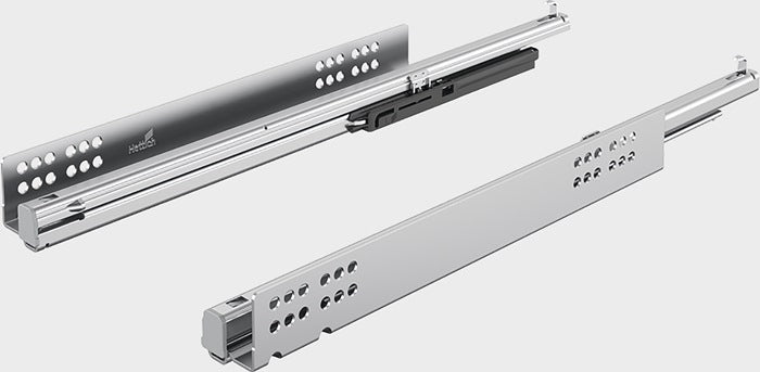 Guida a estrazione totale HETTICH Quadro V6 con Silent System in acciaio zincato ( 3000271487 )
