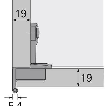 Cerniera di base HETTICH Selekta Pro 2000 270° sporgente, semi-sporgente ( 8000610995 )