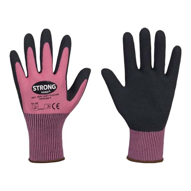 GUANTES STRONGHAND LADY FLEXTER talla 7 rosa/negro ( 8000737566 )
