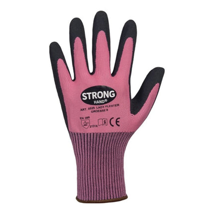 STRONGHAND Gant LADY FLEXTER taille 7 rose/noir ( 8000737566 )