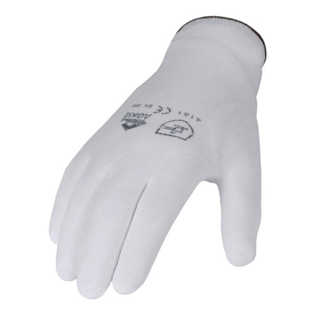 Guantes ASATEX talla 8 blanco ( 4000371247 )