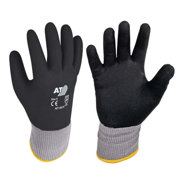 Guantes ASATEX Hit Flex V talla 9 negro/gris ( 4000371035 )