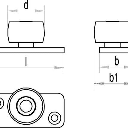 HELM Führungsrolle 459 PL Stahl verzinkt, gelb ( 3000255960 )