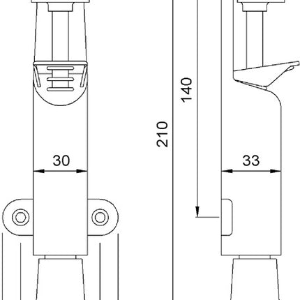Porta KWS 102802 in acciaio verniciato color argento ( 3000256786 )