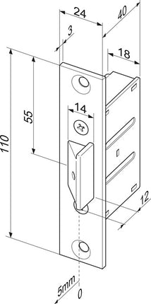 ASSA ABLOY mortise latch lock 807 24 ( 3000251396 )