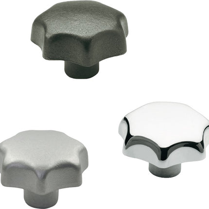 GANTER pomo estrella DIN 6336 con casquillo roscado ( 4601000856 )