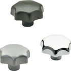 GANTER star knob DIN 6336 with threaded bush ( 4601000862 )