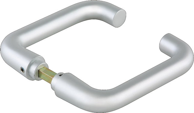 Maniglia a leva in vetro DORMA-GLAS coppia di maniglie di forma rotonda in metallo chiaro niro anodizzato ( 3000254518 )