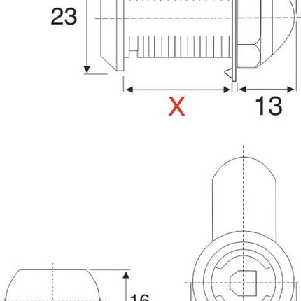 Sistema de cierre de palanca BMB 600 con diferentes cierres ( 3000271861 )