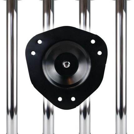 Juego de patas de mesa BMB efecto acero inoxidable 60 mm altura 710 mm ( 3000273146 )