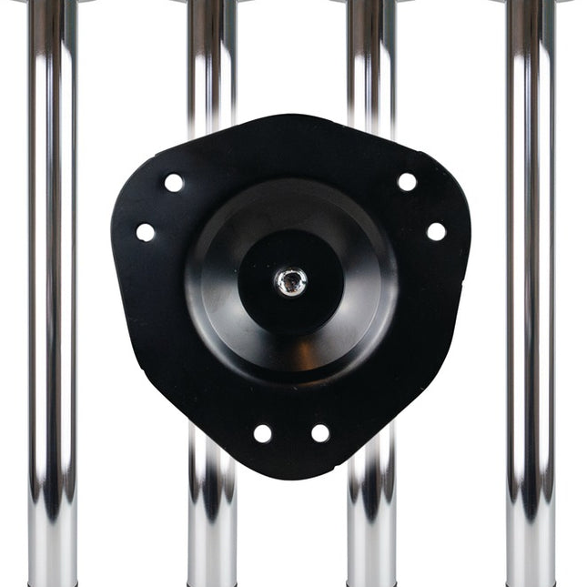 BMB table leg set polished chrome 80 mm height 710 mm ( 3000273149 )