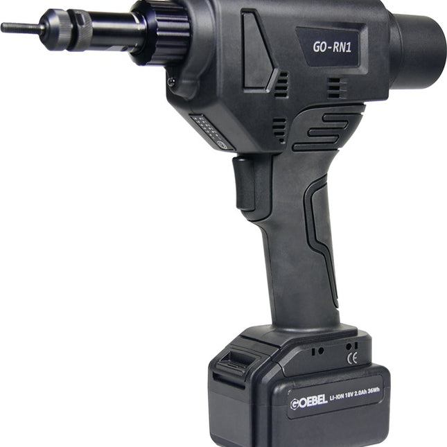 GOEBEL GO-RN1 Herramienta de colocación de tuercas remachables sin cable de 16 piezas y 18.000 N ( 4000813141 )