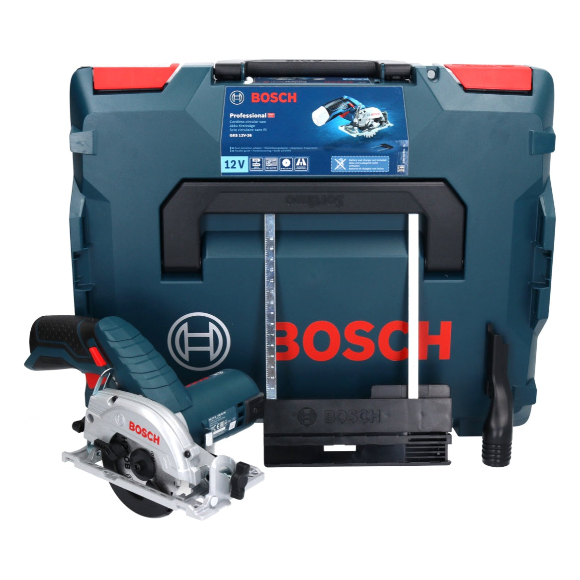 Bosch GKS 12V-26 Professional Scie circulaire sans fil - Solo - sans accessoires - avec boîtier L-Boxx ( 06016A1002 )