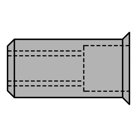 GESIPA Blindnietmutter Nietschaft d x l 9 x 15,5 mm M6 ( 4000813791 )