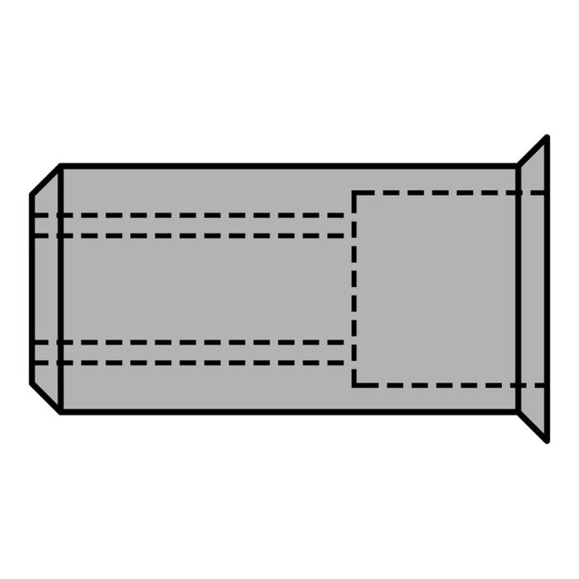 GESIPA Écrou à river  tige de rivet D. x l. 9 x 15,5 mm M6 ( 4000813791 )