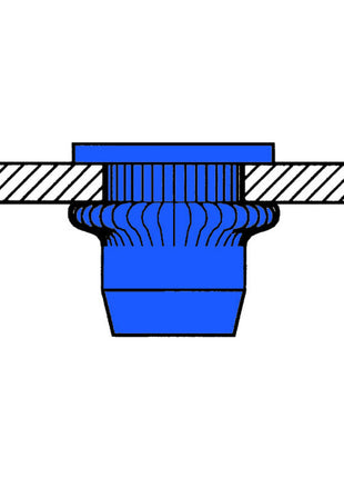 GESIPA Blindnietmutter Nietschaft d x l 7 x 11,5 mm M5 ( 4000813528 )