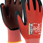OX-ON Gloves Flexible Advanced 1901 size 8 black/red ( 4000391342 )