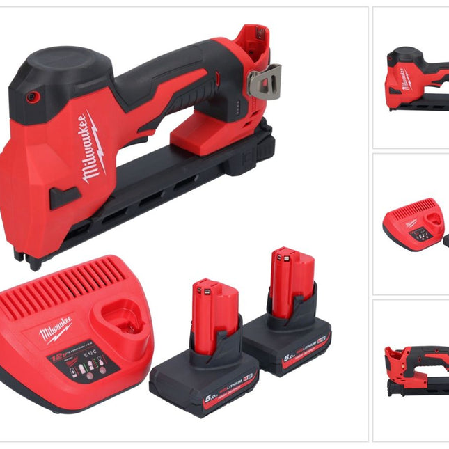 Milwaukee M12 BCST-502 wkrętarka akumulatorowa 12 V 19 x 25,4 mm + 2x akumulator 5,0 Ah + ładowarka