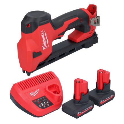 Milwaukee M12 BCST-502 pinza a batteria 12 V 19 x 25,4 mm + 2x batteria ricaricabile 5,0 Ah + caricatore