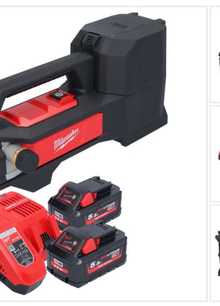 Milwaukee M18 BTP-552 Akku Transferpumpe 18 V 1817 l/h + 2x Akku 5,5 Ah + Ladegerät