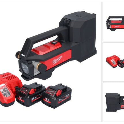 Milwaukee M18 BTP-802 Akku Transferpumpe 18 V 1817 l/h + 2x Akku 8,0 Ah + Ladegerät