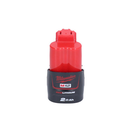 Limpiador de tuberías a batería Milwaukee M12 BDC8-201C 12 V + 1x batería 2,0 Ah + espiral + cubo - sin cargador