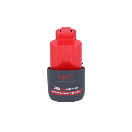 Limpiador de tuberías a batería Milwaukee M12 BDC8-251C 12 V + 1x batería 2,5 Ah + espiral + cubo - sin cargador