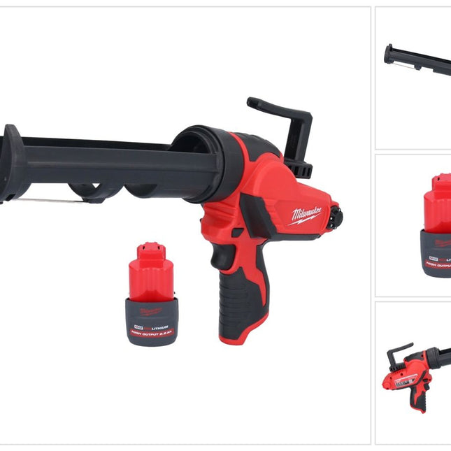 Milwaukee M12 PCG/310-251 Presse à cartouche sans fil 12 V 310 ml + 1x batterie 2,5 Ah - sans chargeur
