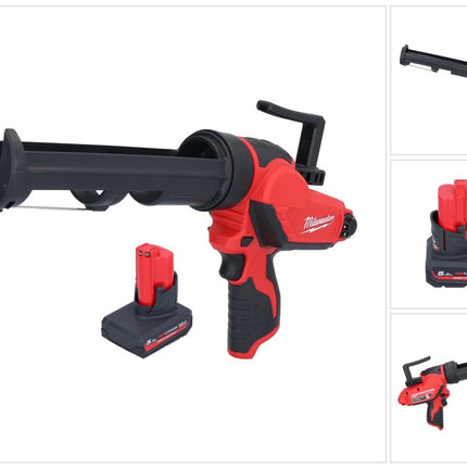Milwaukee M12 PCG/310-501 Akku Kartuschenpresse 12 V 310 ml + 1x Akku 5,0 Ah - ohne Ladegerät