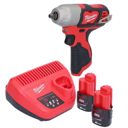 Milwaukee M12 BIW38-202 Llave de impacto sin cable 12 V 135 Nm 3/8" + 2x batería recargable 2.0 Ah + cargador
