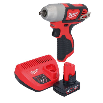 Llave de impacto inalámbrica Milwaukee M12 BIW38-401 12 V 135 Nm 3/8˝ + 1x batería 4,0 Ah + cargador