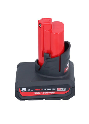 Llave de impacto inalámbrica Milwaukee M12 BIW38-501 12 V 135 Nm 3/8˝ + 1x batería 5,0 Ah - sin cargador