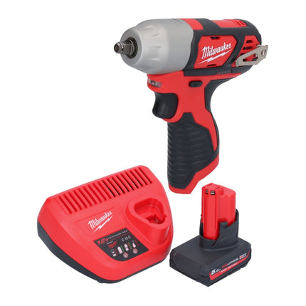 Milwaukee M12 BIW38-501 llave de impacto sin cable 12 V 135 Nm 3/8" + 1x batería recargable 5.0 Ah + cargador