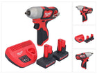 Milwaukee M12 BIW38-502 Akku Schlagschrauber 12 V 135 Nm 3/8˝ + 2x Akku 5,0 Ah + Ladegerät