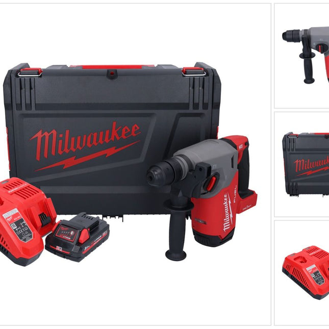 Milwaukee M18 ONEFHX-301X Akku Kombihammer 18 V 2,5 J SDS-Plus Brushless + 1x Akku 3,0 Ah + Ladegerät + HD-Box