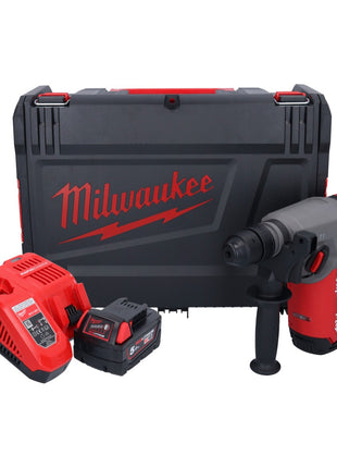 Martillo combinado a batería Milwaukee M18 ONEFHX-501X 18 V 2,5 J SDS-Plus sin escobillas + 1x batería 5,0 Ah + cargador + caja HD