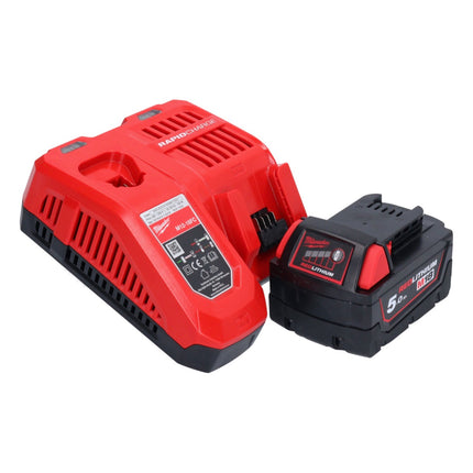 Milwaukee M18 ONEFHX-501X marteau combiné sans fil 18 V 2,5 J SDS-Plus Brushless + 1x batterie 5,0 Ah + chargeur + HD-Box