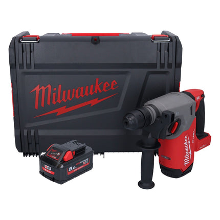 Milwaukee M18 ONEFHX-801X Cordless combi hammer 18 V 2.5 J SDS-Plus Brushless + 1x battery 8.0 Ah + HD box - without charger
