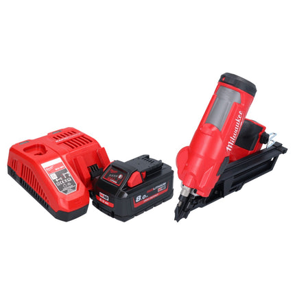 Milwaukee M18 FFN-801 Cloueur sans fil 18 V 50 - 90 mm Brushless + 1x batterie 8,0 Ah + chargeur