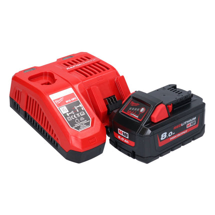 Milwaukee M18 FFN-801 Cloueur sans fil 18 V 50 - 90 mm Brushless + 1x batterie 8,0 Ah + chargeur