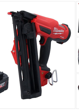 Milwaukee M18 FN16GA-501 Chiodatrice a batteria 18 V 32 - 64 mm brushless + 1x batteria 5,0 Ah - senza caricabatterie