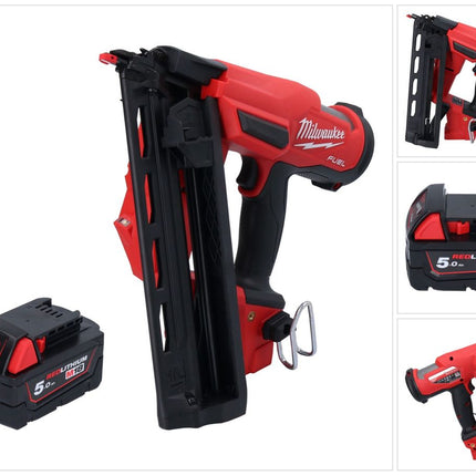 Milwaukee M18 FN16GA-501 Akku Nagler 18 V 32 - 64 mm Brushless + 1x Akku 5,0 Ah - ohne Ladegerät