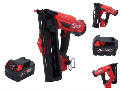 Milwaukee M18 FN16GA-501 Chiodatrice a batteria 18 V 32 - 64 mm brushless + 1x batteria 5,0 Ah - senza caricabatterie