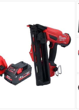 Milwaukee M18 FN16GA-551 Chiodatrice a batteria 18 V 32 - 64 mm brushless + 1x batteria 5,5 Ah + caricatore