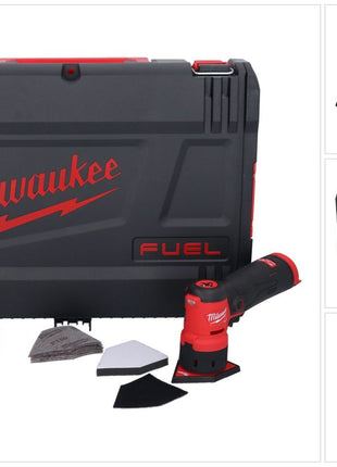 Milwaukee M12 FDSS-201X Akku Punktschleifer 12 V 88,8 x 63,5 mm Brushless + 1x Akku 2,0 Ah + HD-Box - ohne Ladegerät