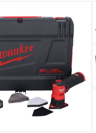 Milwaukee M12 FDSS-601X akumulatorowa szlifierka punktowa 12 V 88,8 x 63,5 mm bezszczotkowa + 1x akumulator 6,0 Ah + skrzynka HD - bez ładowarki