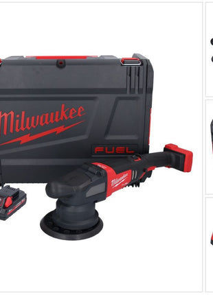 Milwaukee M18 FROP21-301X akumulatorowa polerka mimośrodowa 18 V 150 mm bezszczotkowa + 1x akumulator 3,0 Ah + ładowarka + pudełko HD